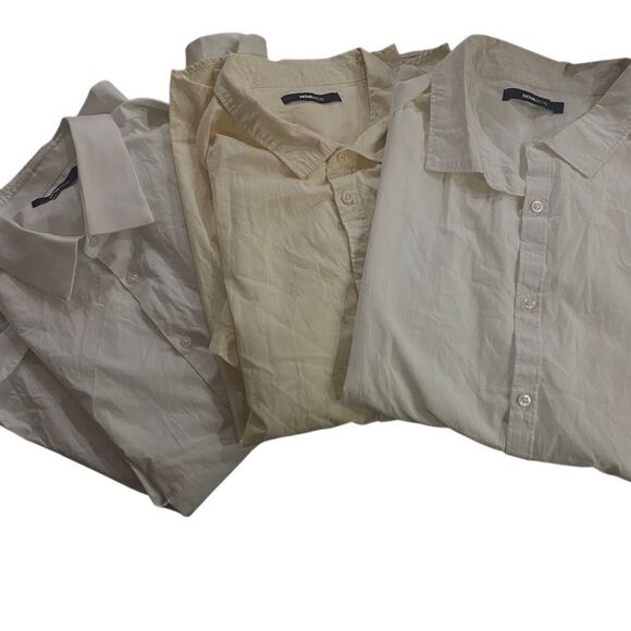 Lot of 3 Nova Men XXL button down shirts 1 long shirt and 2 short sleeve shirts - Picture 1 of 8